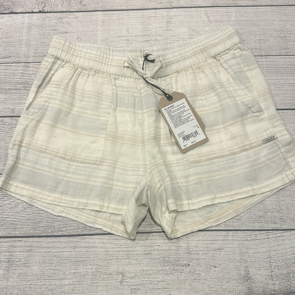 Women’s Prana Kai shorts size M Bone Stripe - Picture 1 of 11